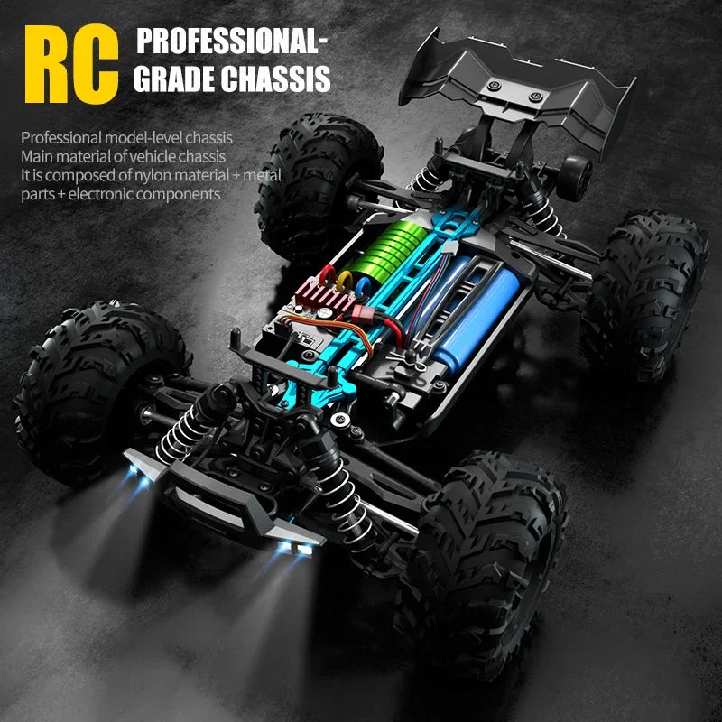 Remote Control Truck 70KMH LED High Speed 4x4