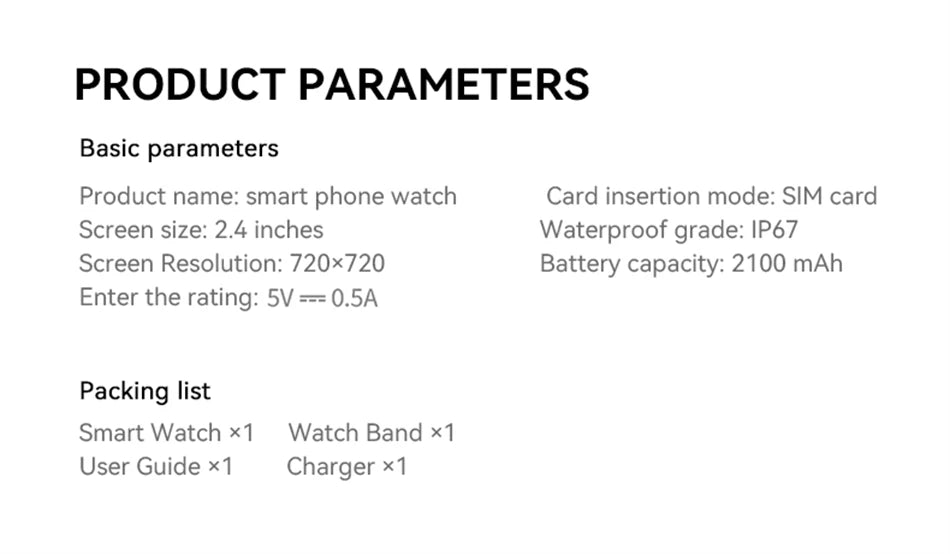 AMOLED 4G Smart Watch Android GPS