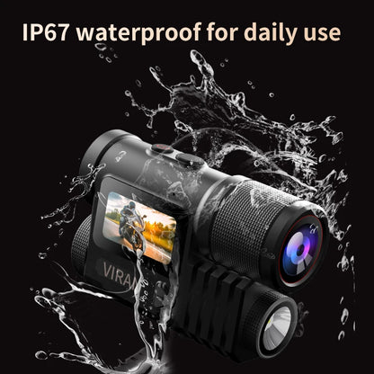 5K Waterproof Action Camera with 128GB Memory Card