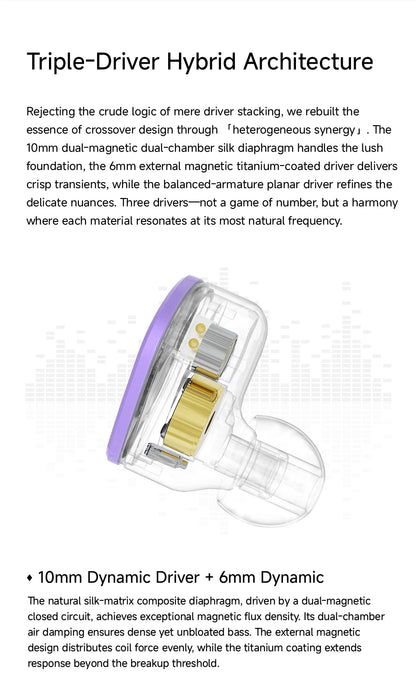 Portable Silver HiFi Earbuds Interchangeable Panels