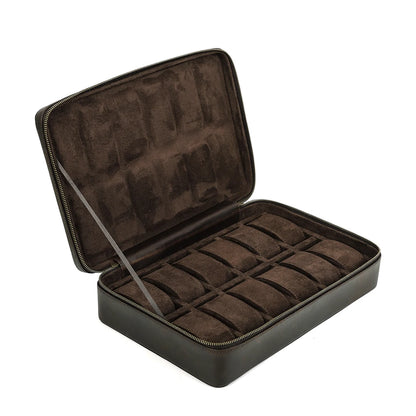 Vintage Watch Storage Box 10 Slot Jewelry Case