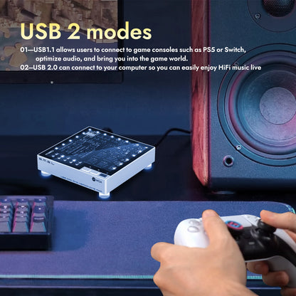 Portable USB DAC Headphone Amplifier MQA Hi-Res Dual USB