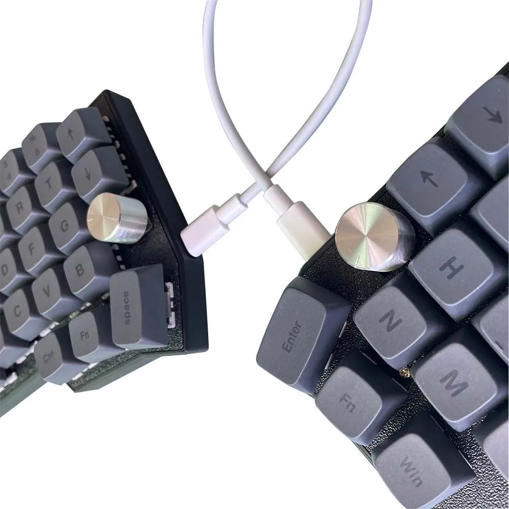Ergonomic Split Mechanical Keyboard 4×6 Hot-Swappable RGB
