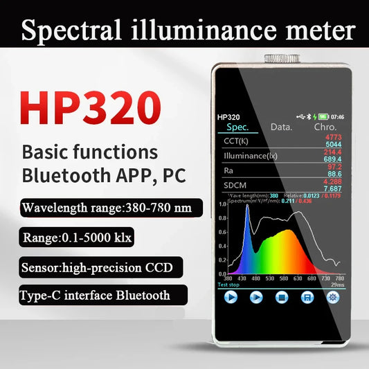 Handheld Spectral Illuminance & Color Temperature Meter