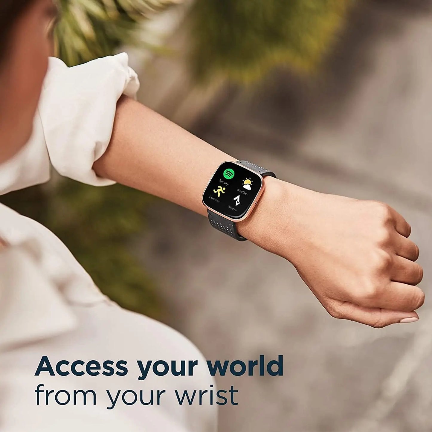 Waterproof Black Smartwatch with Sleep & Swim Tracking