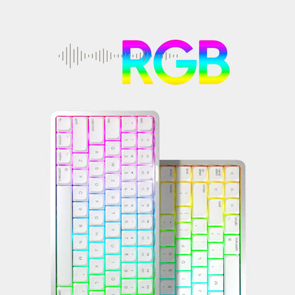 75% Wireless Mechanical Keyboard RGB Hot-Swap Tri Mode