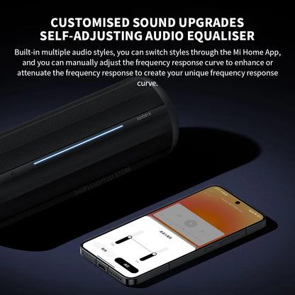 40W Portable Bluetooth Speaker with Rich Bass Black