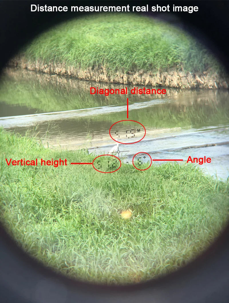 2400M Green Rangefinding Binoculars FMC Lens Coating