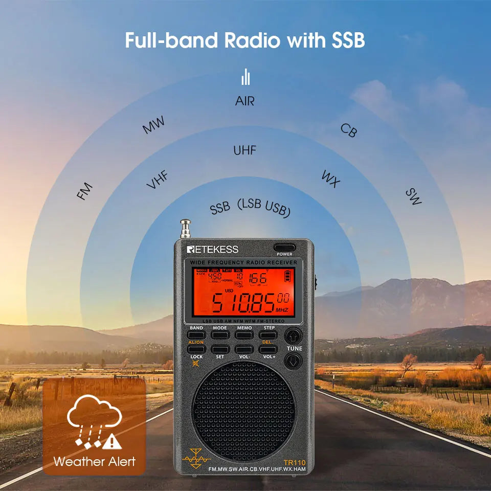 All Wave Digital Radio with High Sensitivity and Clear Sound