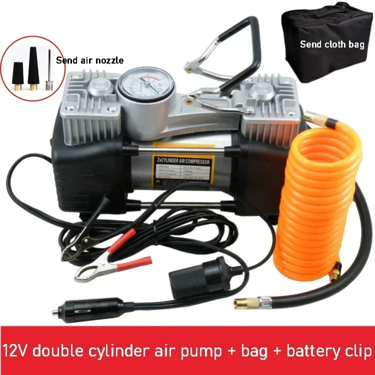 Portable 12V/220V Car & Motorcycle Tyre Inflator