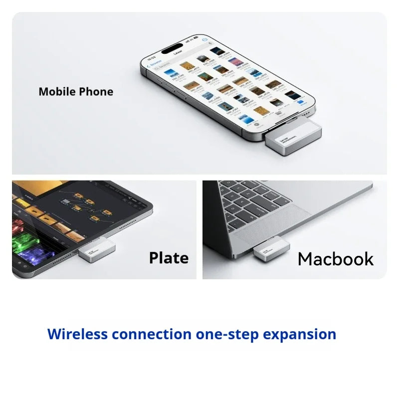1TB Mobile SSD Black with USB-C High Speed Hub