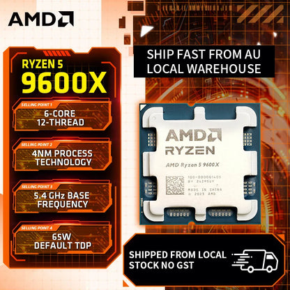 Ryzen 5 9600X 6-Core 5.4GHz AM5 Gaming CPU