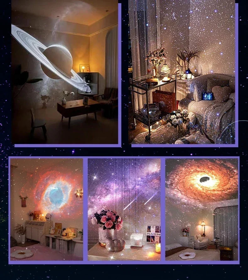 Starry Sky Projector with Adjustable Rotation for Bedroom
