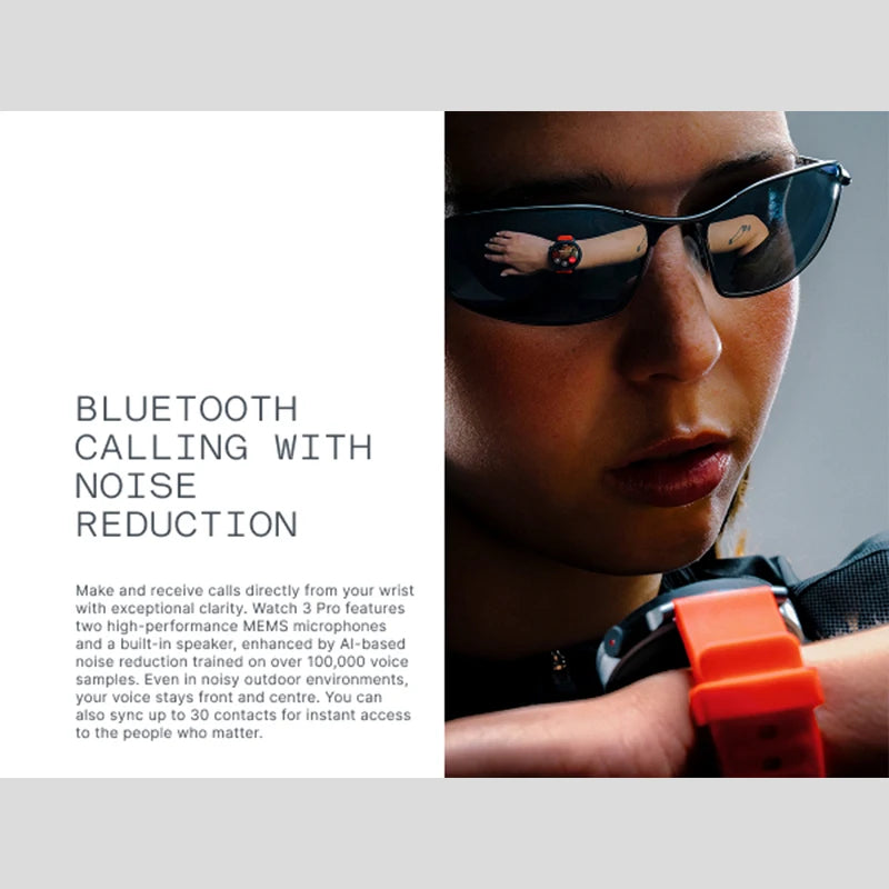 Orange Smartwatch Dual-Band GPS Heart Rate Monitor