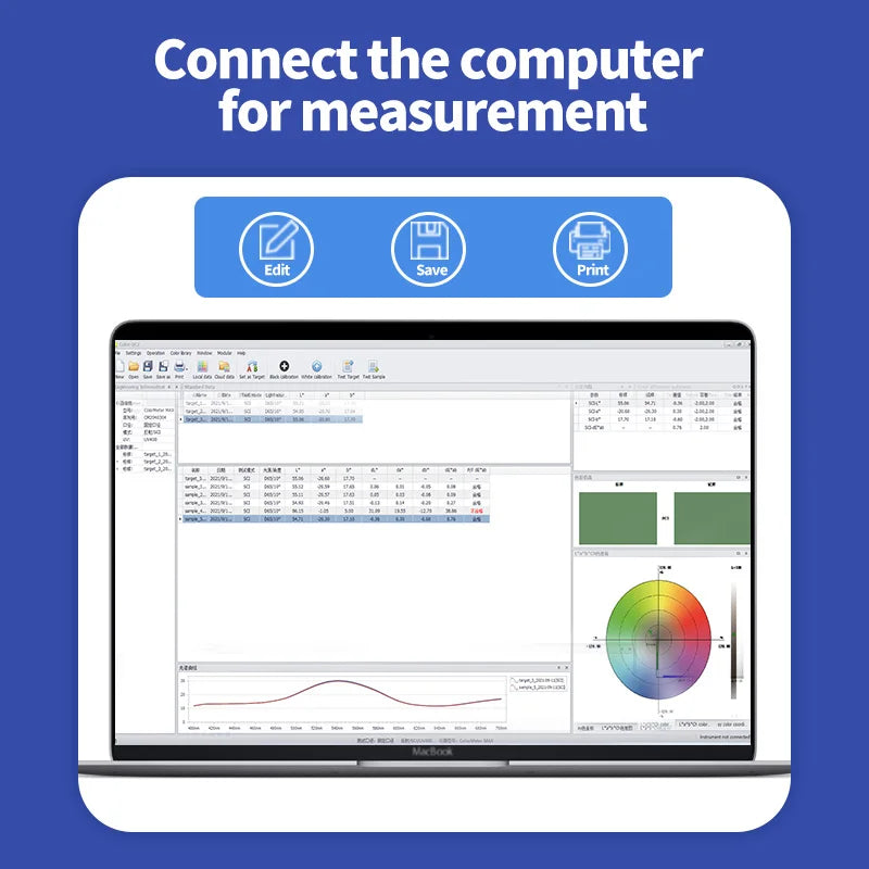 Portable Bluetooth Colorimeter Pro for Paint Printing