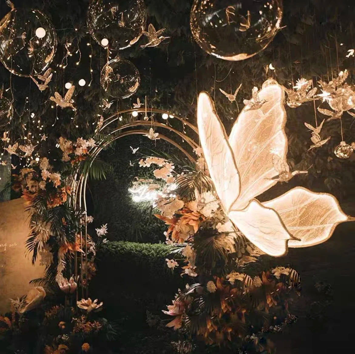 Warm White LED Ceiling Light 60cm Wedding Decoration