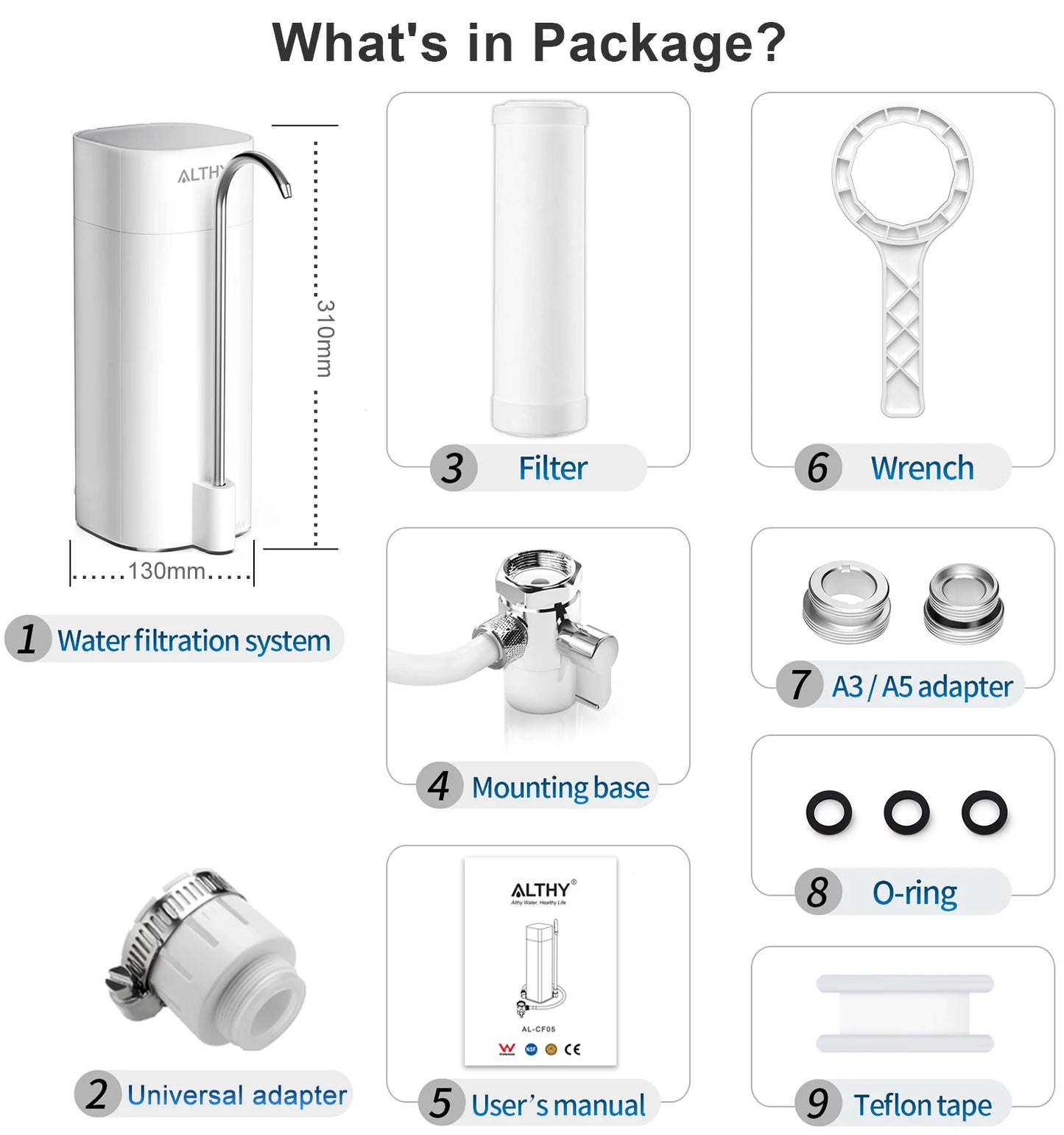 Countertop Faucet Water Filter Ultrafiltration Purifier