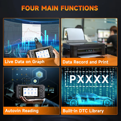 Automotive Code Reader with 25 Maintenance Functions