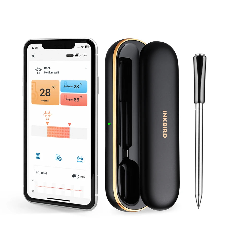 Waterproof Wireless Meat Thermometer for Grilling and Smoking