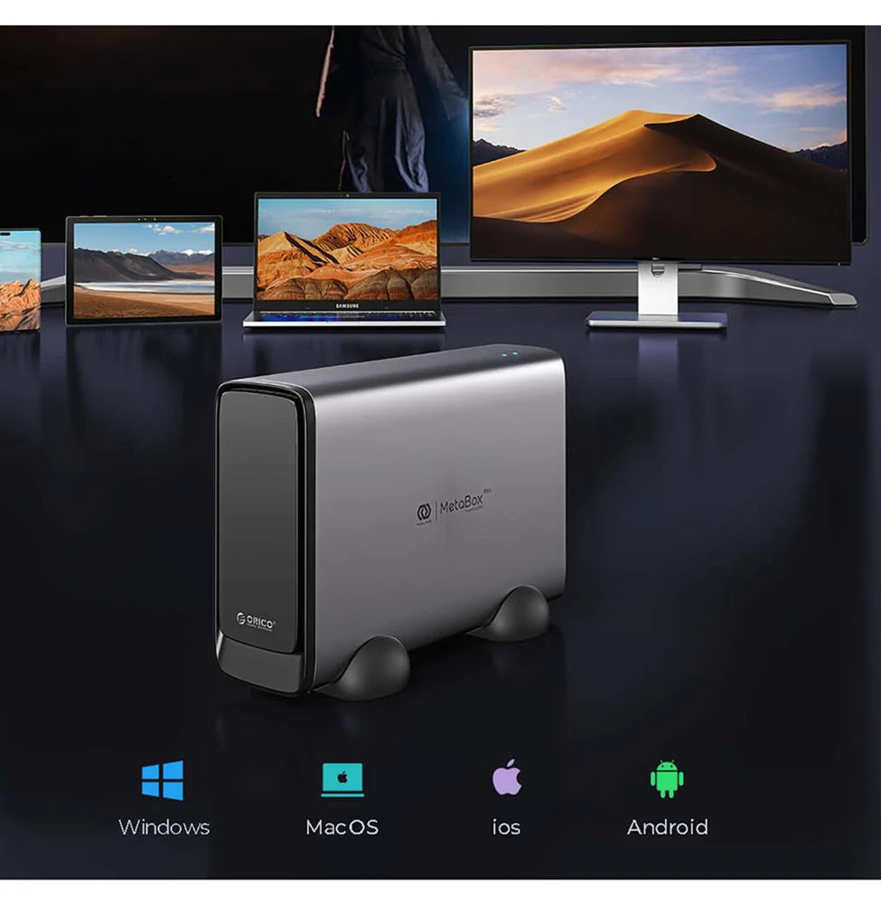 Cloud Server NAS Case with App Control and Backup Support