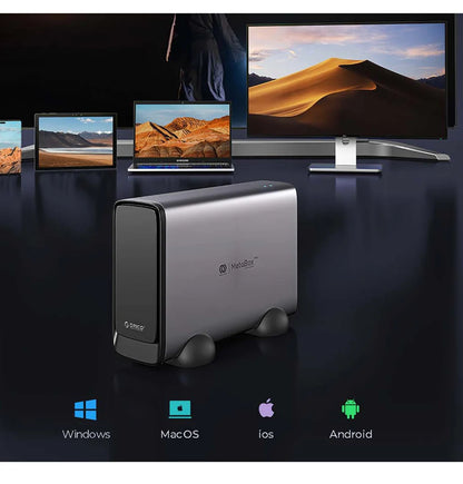 Cloud Server NAS Case with App Control and Backup Support
