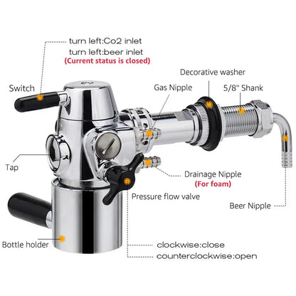 Homebrew Counter Pressure Beer Filling System
