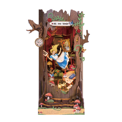 Robotime DIY Miniature Book Nook Kit with LED Lights