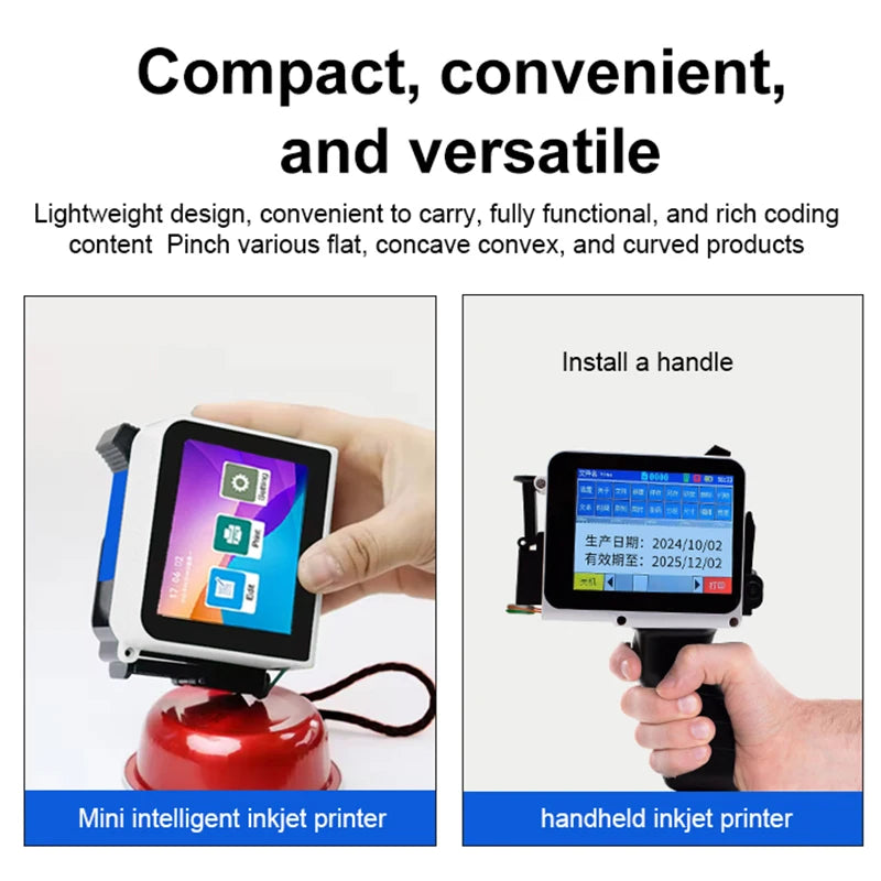Mini Handheld Inkjet Printer QR Code Date Batch Coding