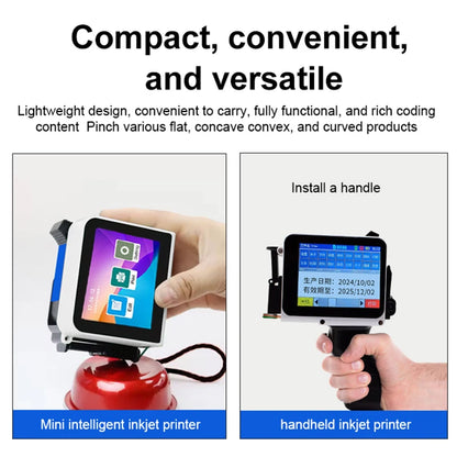 Mini Handheld Inkjet Printer QR Code Date Batch Coding