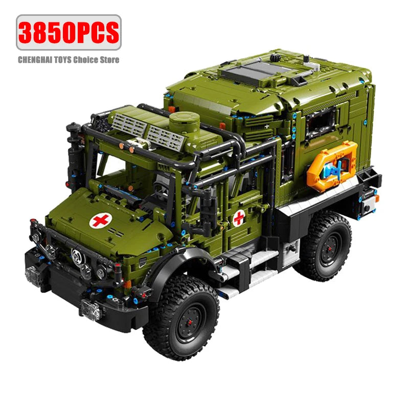 Remote Control Off-Road Rescue Truck 3850PCS Building Kit