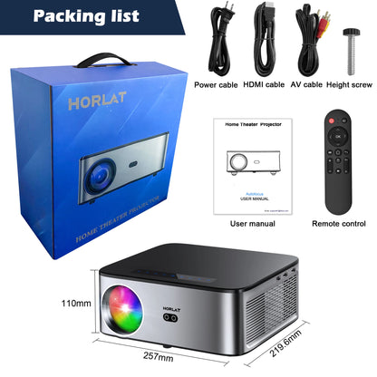8K Android Beamer 35000 Lumens Dual Band Wi-Fi Projector