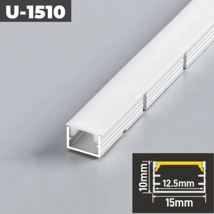 Recessed U-Style Bendable LED Lighting Profile 1m
