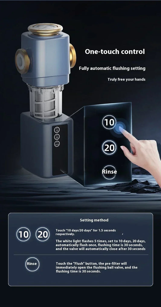 Automatic Whole House Water Filter with Spin Down Prefilter