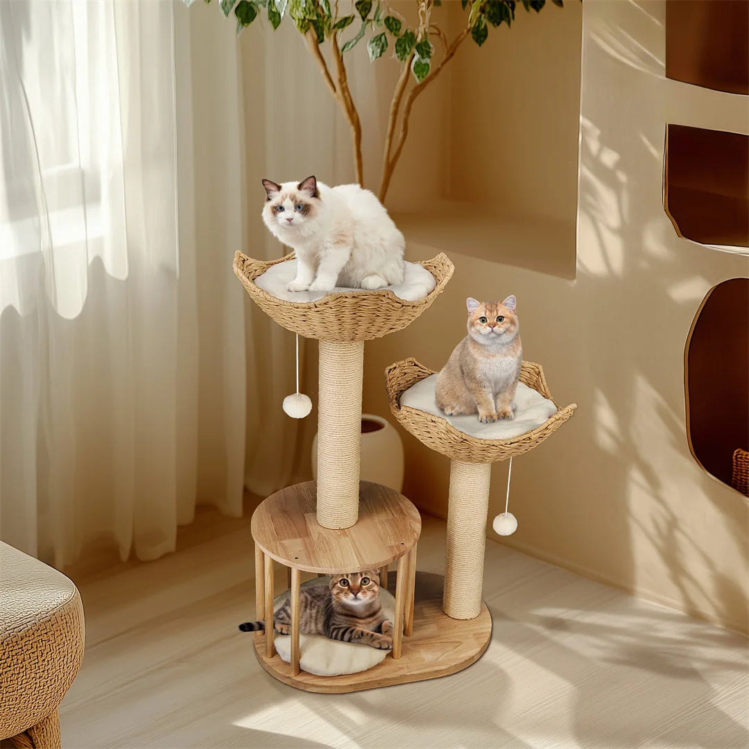 3 Tier Cat Climbing Tower with Scratching Post