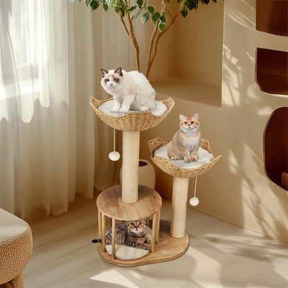 3 Tier Cat Climbing Tower with Scratching Post
