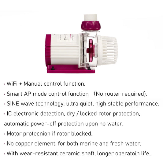 WiFi Aquarium Return Pump 6500L/H High Flow