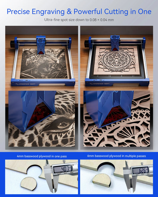 Portable 7W Laser Engraver for Wood Metal Acrylic DIY
