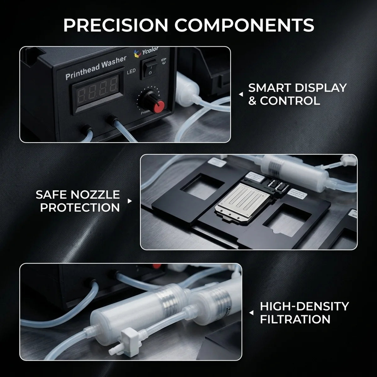6-Channel Printhead Unclogging & Cleaning Machine