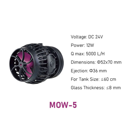 MOW 5 WiFi Aquarium Wavemaker Pump 5000 L/h