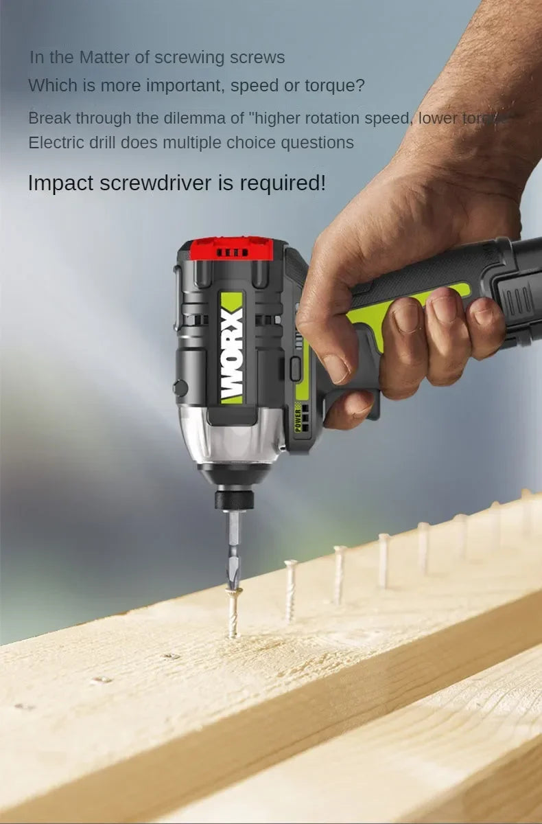 Cordless 12V Impact Screwdriver 140Nm Brushless Motor