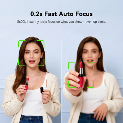 4K Webcam with Autofocus 1080p 60fps Video