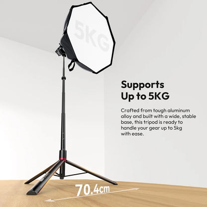 2m Heavy Duty Foldable Light Stand 5kg Load