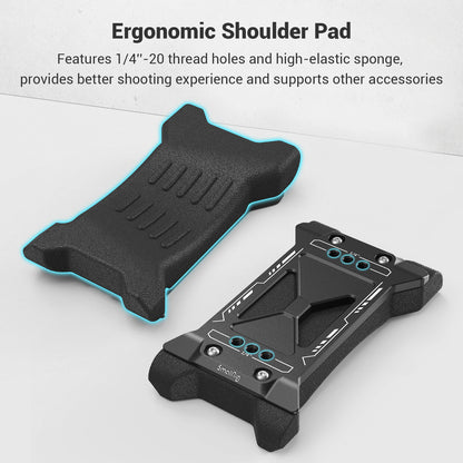 Adjustable DSLR Shoulder Mount Rig for Stable Video Shooting