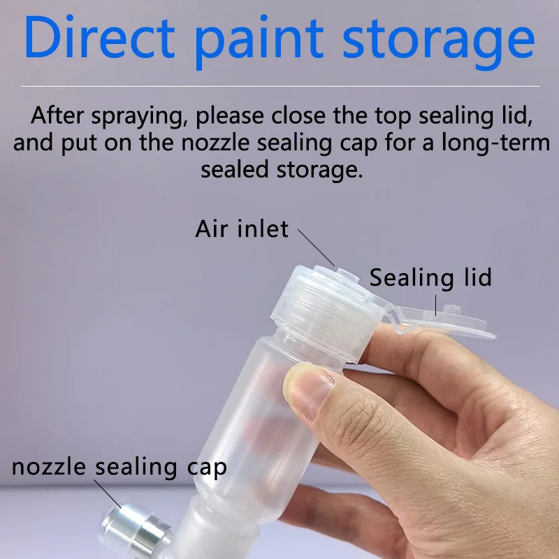 Portable Airbrush Kit with 0.3mm and 0.5mm Nozzles