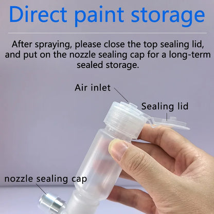 Portable Airbrush Kit with 0.3mm and 0.5mm Nozzles