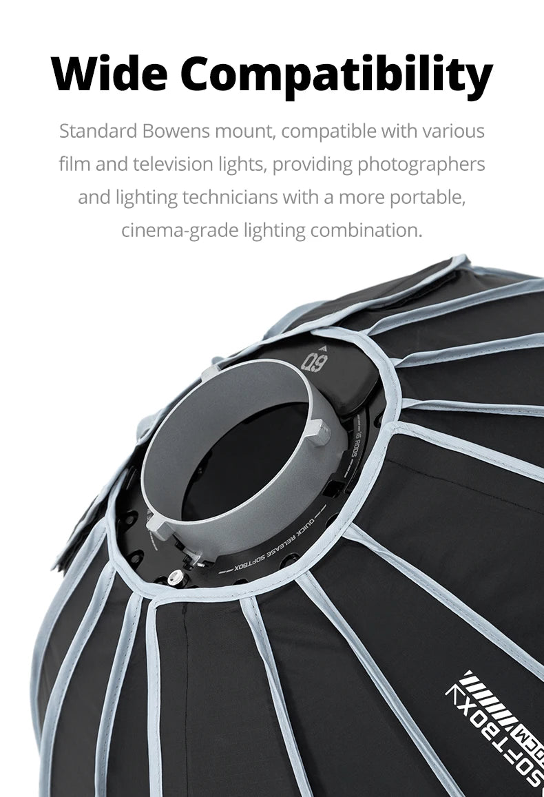 Portable 90cm Octagonal Softbox Grid Light Modifier