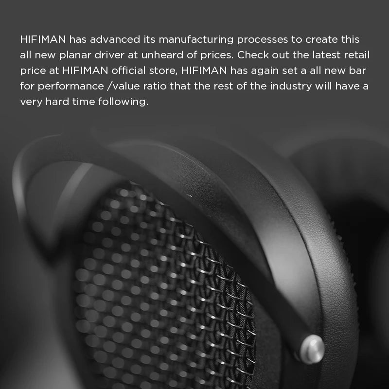 Planar Magnetic Over-Ear Headphones High Fidelity Metal Design