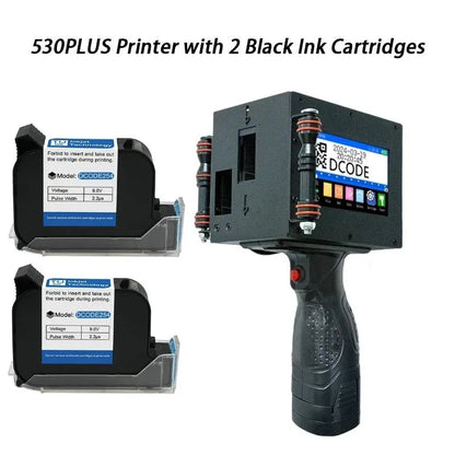 Portable Handheld Thermal Inkjet Printer with 2 Inks