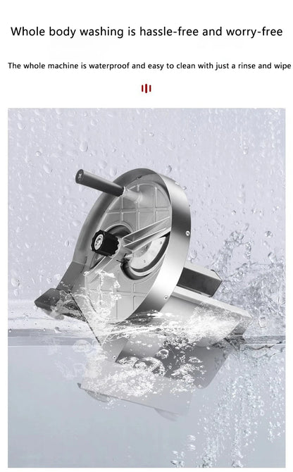 Compact Stainless Steel Slicing Machine for Home Use