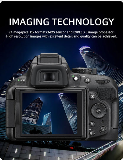 24MP DSLR Camera Body with Rotating LCD Screen